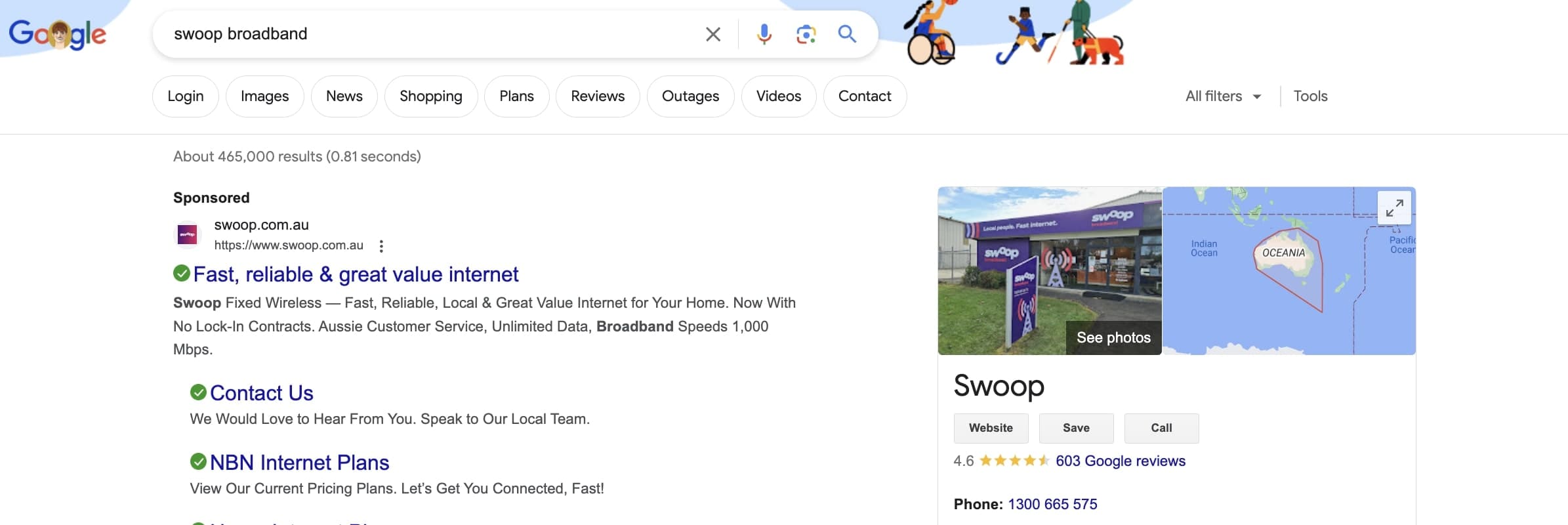 Swoop brand awareness